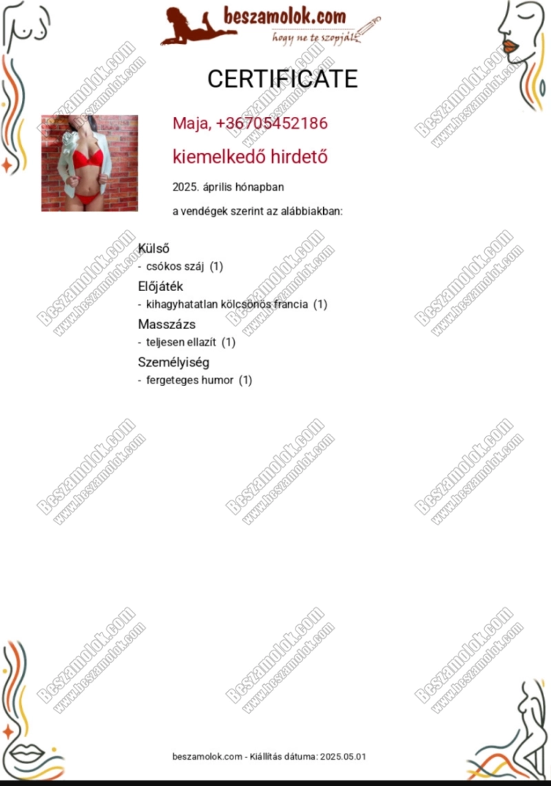 1 kép Maja. erotikus masszázs 705452186,